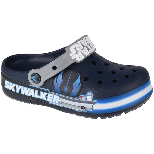 Zapatos Niño Pantuflas Crocs Fun Lab Luke Skywalker Lights K Clog Azul