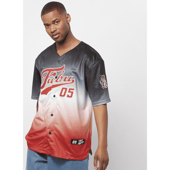 textil Hombre Camisetas manga corta Fubu Maillot  Varsity Baseball Negro