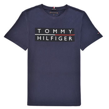textil Niño Camisetas manga corta Tommy Hilfiger TERRAD Marino