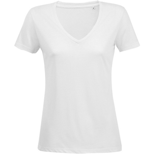 textil Mujer Camisetas manga larga Sols Motion Blanco