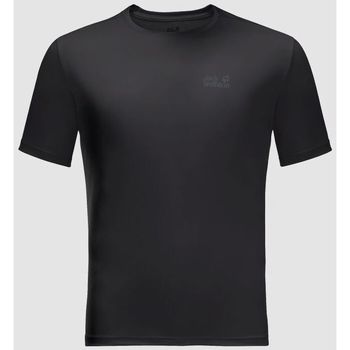 textil Hombre Camisetas manga corta Jack Wolfskin T-shirt  Tech T Negro