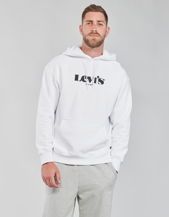 textil Hombre Sudaderas Levi's T2 RELAXED GRAPHIC PO Blanco