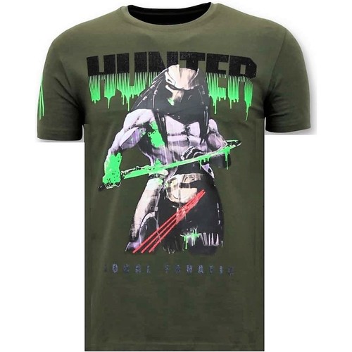textil Hombre Camisetas manga corta Local Fanatic Tough Camiseta Predator Hunter Verde