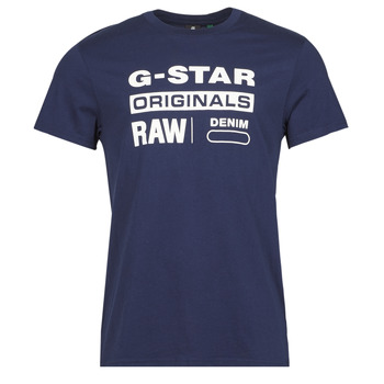 textil Hombre Camisetas manga corta G-Star Raw GRAPHIC 8 R T SS Azul