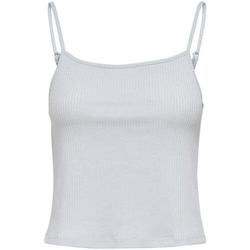 textil Mujer Tops y Camisetas Only ONLLARRA CROPPED SINGLET JRS NOOS Blanco