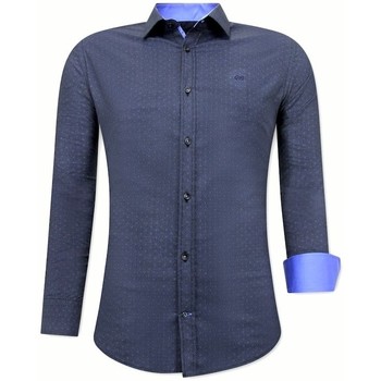 textil Hombre Camisas manga larga Tony Backer Estampado Azul