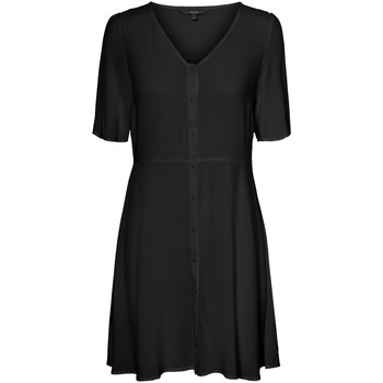 textil Mujer Faldas Vero Moda VESTIDO  SIMPLY EASY BUTTON Negro