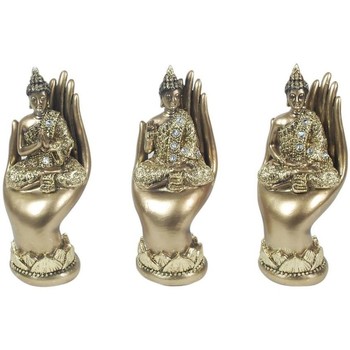 Casa Figuras decorativas Signes Grimalt Buda Sobre Mano 3 Dif. Dorado