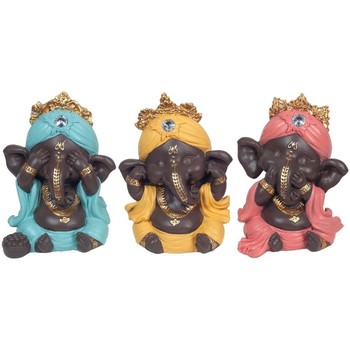 Casa Figuras decorativas Signes Grimalt Ganesh No Veo-Oigo-Hablo 3U Multicolor