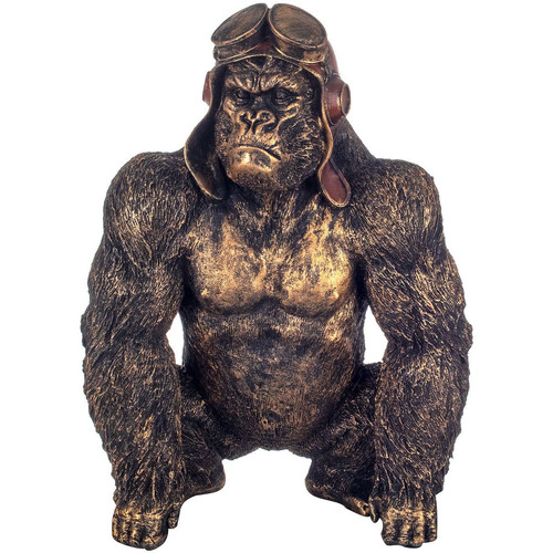 Casa Figuras decorativas Signes Grimalt Orangután Con Gafas Oro