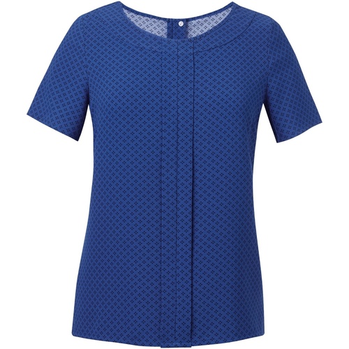 textil Mujer Camisas Brook Taverner Crepe De Chine Azul