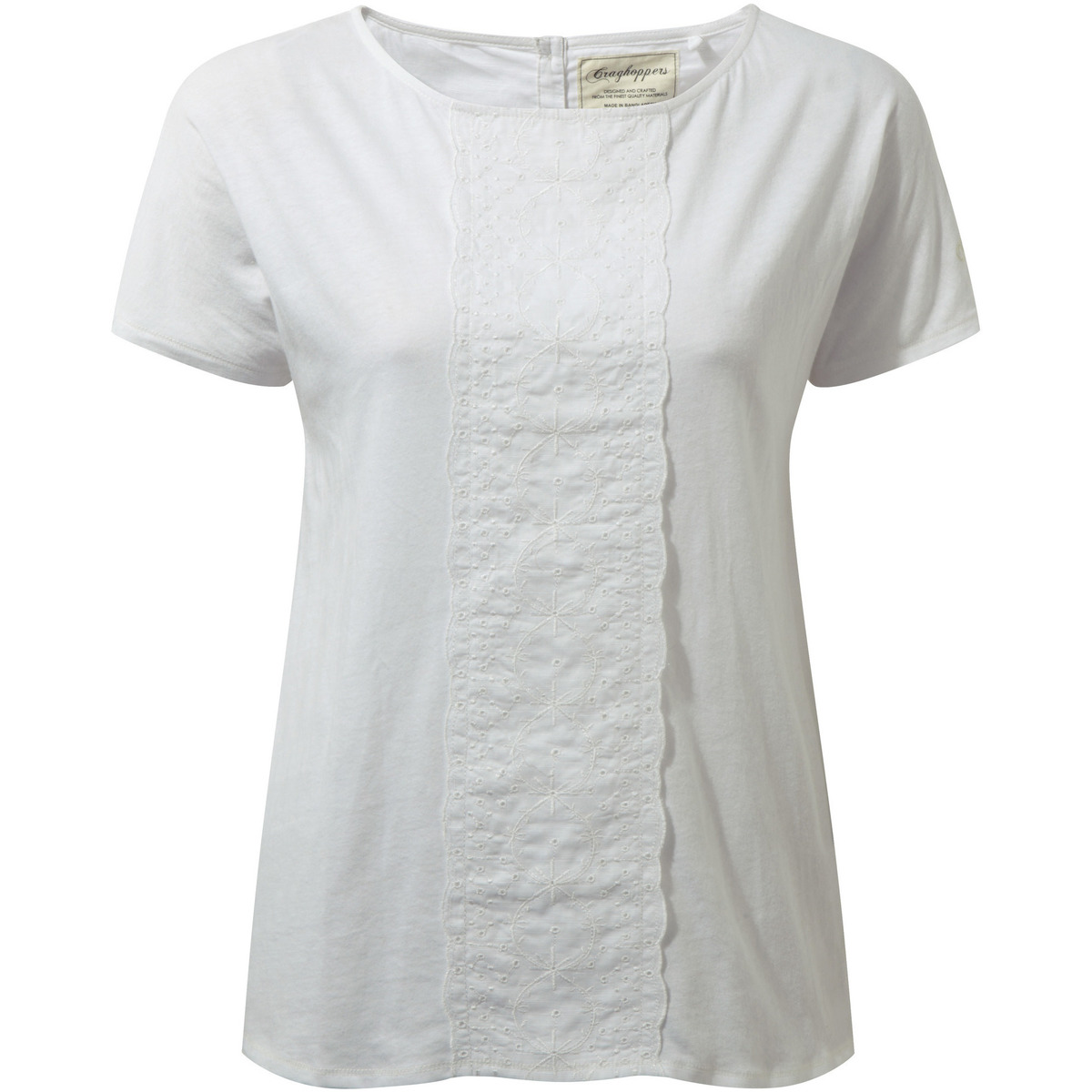 textil Mujer Camisetas manga corta Craghoppers CG650 Blanco