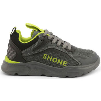 Zapatos Hombre Deportivas Moda Shone 903-001 Grey/Green Gris