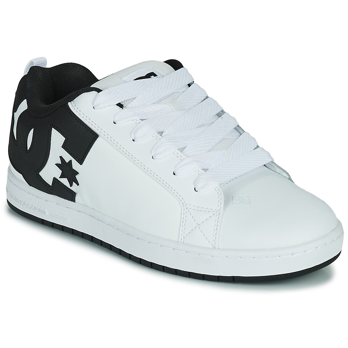 Shoes COURT GRAFFIK Blanco Negro - Envío gratis | Spartoo.es ! - Zapatos Zapatos de Hombre 60,00 €