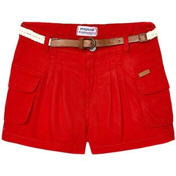 textil Niña Shorts / Bermudas Mayoral Pantalon corto fluido Rojo