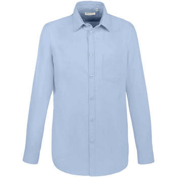textil Hombre Camisas manga larga Sols BOSTON FIT Azul Azul