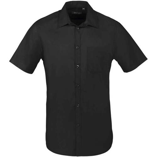 textil Hombre Camisas manga larga Sols BRISTOL FIT Negro Negro