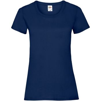 textil Mujer Camisetas manga corta Fruit Of The Loom 61372 Azul