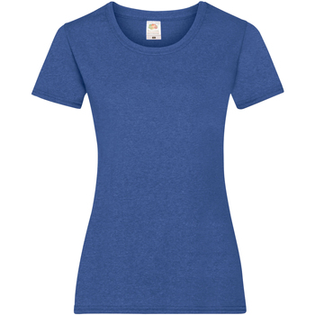 textil Mujer Camisetas manga corta Fruit Of The Loom 61372 Azul