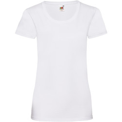 textil Mujer Camisetas manga corta Fruit Of The Loom 61372 Blanco