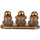Casa Figuras decorativas Signes Grimalt Figura 3 Budas Set 3 U Oro