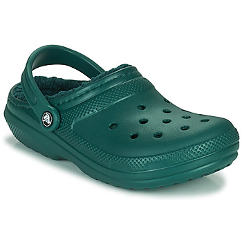 Zapatos Zuecos (Clogs) Crocs CLASSIC LINED CLOG Verde