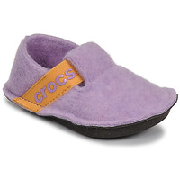 Zapatos Niña Pantuflas Crocs CLASSIC SLIPPER K Violeta / Amarillo