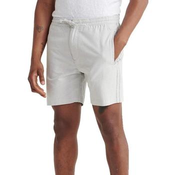 textil Hombre Shorts / Bermudas Superdry EDIT TAPER DRAWSTRING SHORT Blanco