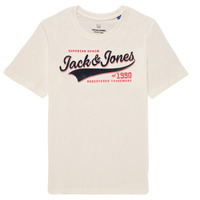 textil Niño Camisetas manga corta Jack & Jones JJELOGO TEE SS Blanco