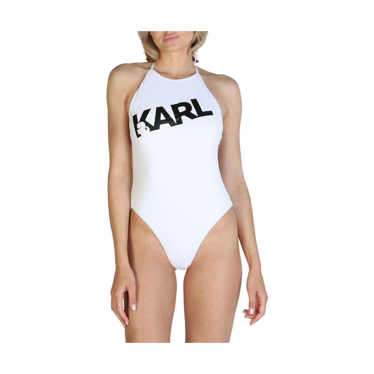 textil Mujer Bañador por piezas Karl Lagerfeld - kl21wop03 Blanco