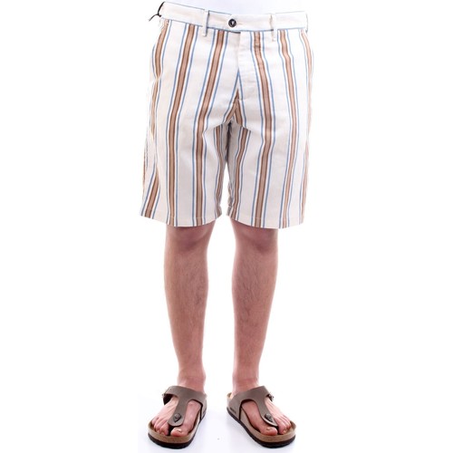 textil Hombre Shorts / Bermudas History Lab 21P72097 Pantalones cortos hombre Leche Beige