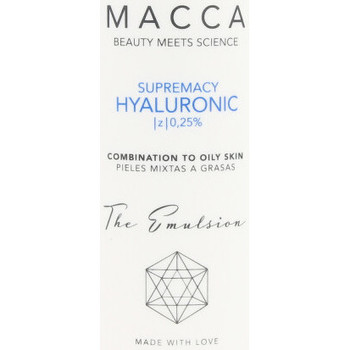 Belleza Hidratantes & nutritivos Macca Supremacy Hyaluronic 0,25% Emulsion Combination To Oily 