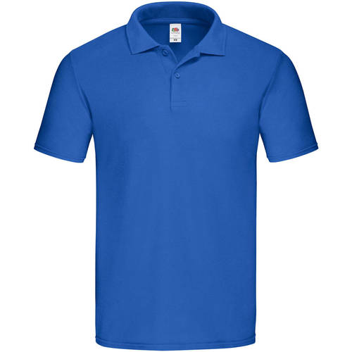 textil Hombre Tops y Camisetas Fruit Of The Loom Original Pique Azul