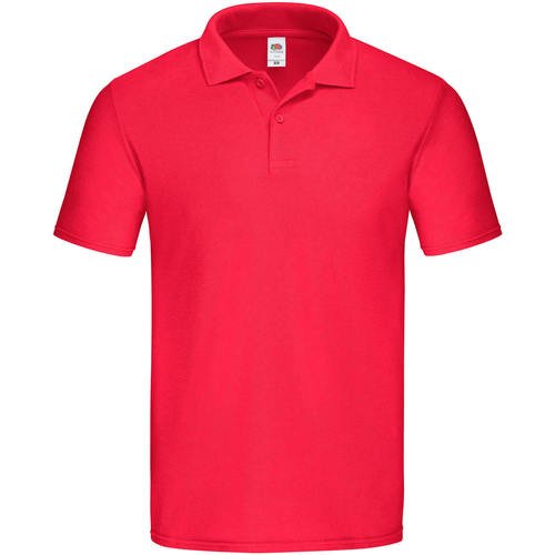 textil Hombre Tops y Camisetas Fruit Of The Loom Original Pique Rojo