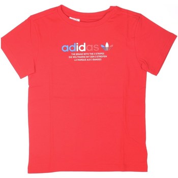 textil Niños Camisetas manga corta adidas Originals GN7480 T-Shirt/Polo Unisex junior rojo Rojo