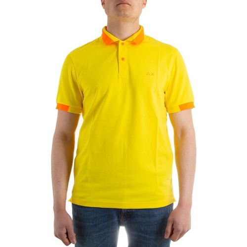 textil Hombre Tops y Camisetas Sun68 A31119 Amarillo