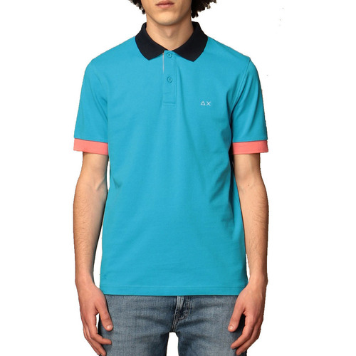 textil Hombre Tops y Camisetas Sun68 A31112 Azul