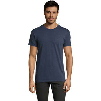 textil Hombre Camisetas manga corta Sols Camiseta IMPERIAL FIT color Denim Azul