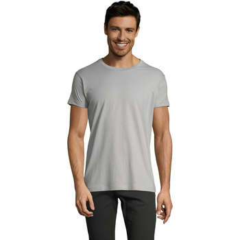 textil Hombre Camisetas manga corta Sols Camiseta IMPERIAL FIT color Gris  puro Gris