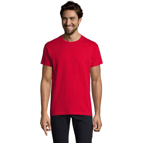 textil Hombre Camisetas manga corta Sols Camiseta IMPERIAL FIT color Rojo Rojo