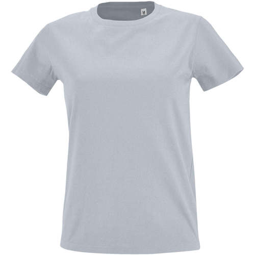 textil Mujer Camisetas manga corta Sols Camiseta IMPERIAL FIT color Gris  puro Gris