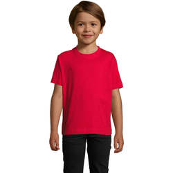 textil Niños Camisetas manga corta Sols Camista infantil color Rojo Rojo