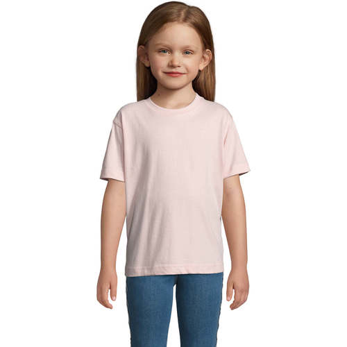 textil Niños Camisetas manga corta Sols Camista infantil color Rosa médio Rosa