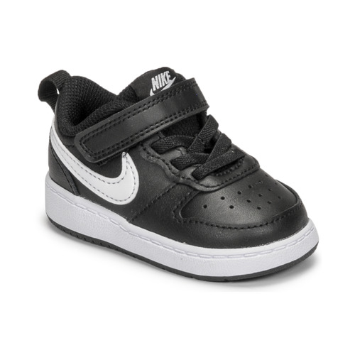 Zapatos Niños Zapatillas bajas Nike NIKE COURT BOROUGH LOW 2 (TDV) Negro / Blanco