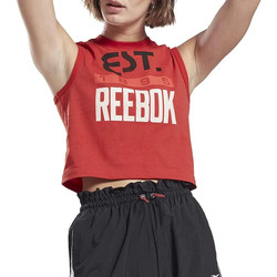 textil Mujer Camisetas sin mangas Reebok Sport  Rojo