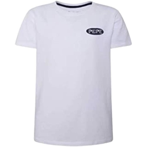 textil Niño Camisetas manga corta Pepe jeans PB502835 Blanco