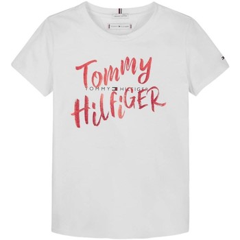 textil Niña Camisetas manga corta Tommy Hilfiger KG0KG05030 Blanco