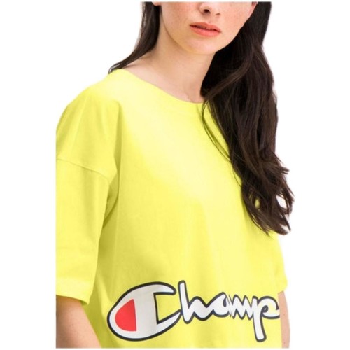 textil Mujer Camisetas manga corta Champion 112655 YS004 Amarillo