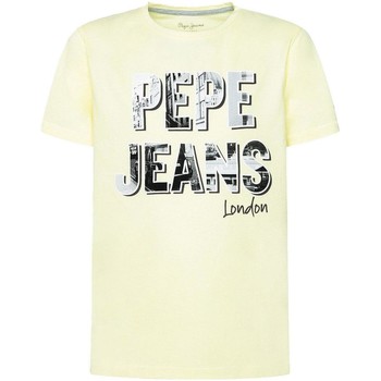 textil Niño Camisetas manga corta Pepe jeans PB503126 Amarillo