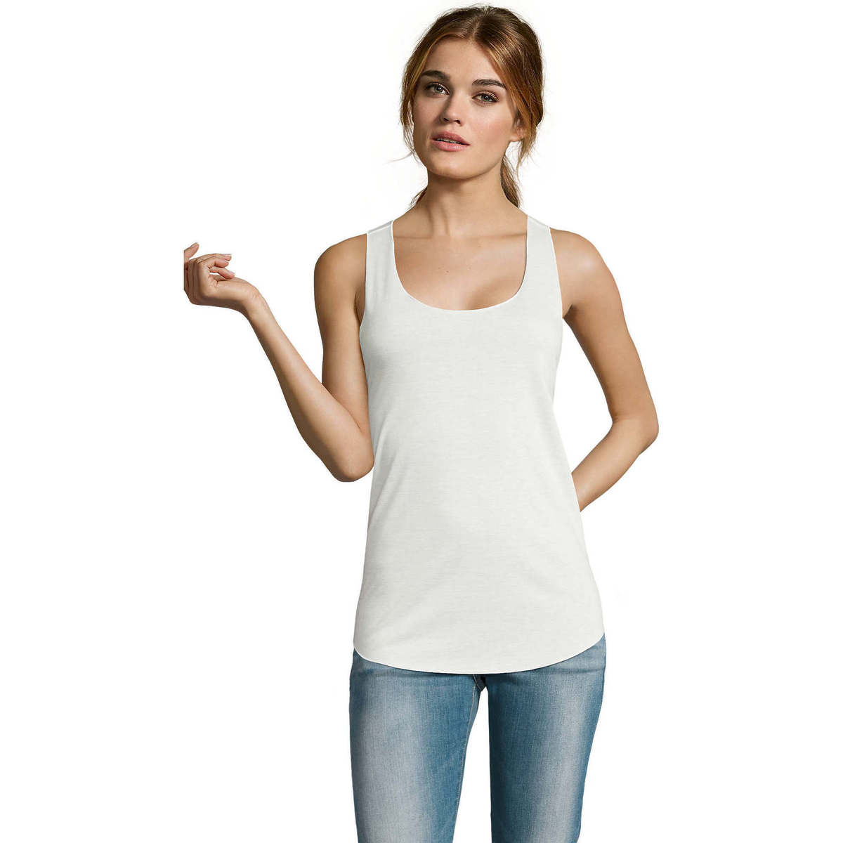 textil Mujer Camisetas sin mangas Sols Camiseta mujer tirantes Beige